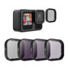 Picture of TELESIN ND Filter Set 4 Pack Lens Filter CPL ND8 ND16 ND32 Compatible for GoPro Hero 13, Neutral Density Camera Lens Filter Lens Protector Multi Coated HD Optical Glass for GoPro 13 Len Accessories