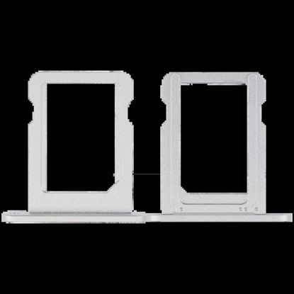 Picture of Sim Card Tray Card Holder Slot Replacement Compatible with iPad 10 2022 (Silver)
