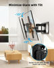 Picture of HOME VISION TV Wall Mount for 32-65 Inch TV with Soundbar Bracket, Full Motion TV Mount with Articulating Dual Arms, Swivel and Tilt, TV Bracket Fits 8" 12" 16" Stud, Max VESA 400X400mm, Up to 132lbs