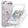 Picture of Vokuha Case for iPod Touch 6/iPod Touch 5/iPod Touch 7 Case for Girls, Cute Floral Crystal Clear TPU Bumper Shockproof Protective Armor Cover for iPod Touch 5th/6th/7th (Rose Flower)