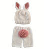 Picture of Newborn Baby Bunny Rabbit Crochet Knitted Photography Props Newborn Baby Outfits Diaper Costume (Beige)