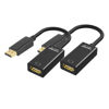 Picture of QLKUNLA DisplayPort to HDMI Adapter, Uni-Directional DP to HDMI 4K Screen Gold-Plated DP Display Port to HDMI Adapter Compatible with Dell, Lenovo, HP, GPU, AMD -Grey 2-Pack