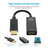 Picture of QLKUNLA DisplayPort to HDMI Adapter, Uni-Directional DP to HDMI 4K Screen Gold-Plated DP Display Port to HDMI Adapter Compatible with Dell, Lenovo, HP, GPU, AMD -Grey 2-Pack