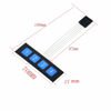 Picture of 2PCS 1x4 Matrix Array 4 Key Membrane Switch Keypad Keyboard 4 Keys