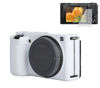 Picture of Pocoukate Camera Case for Sony ZV-E10 / ZV-E10L, Vlog Style Alpha ZV-E10 ZV-E10L Digital Camera Anti-Scratch Slim Fit Soft DSLR Camera Sleeve with Screen Protector (White)