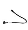 Picture of MITATTOK Mini SAS Cable, SFF-8087 to SFF-8087 Straight to Left Angle High-Speed Data Transfer for SAS/RAID Controllers, Backplanes, and Servers, 2FT
