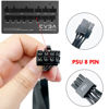 Picture of Certusfun PCIE Cable for EVGA, 65CM Male to Male 8 Pin to Dual 6+2 Pin GPU Power Cable for EVGA G+ G2 G3 G5 G6 GA GM GT P2 P3 P5 P6 P+ T2 T3 (65cm+15cm)