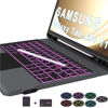 Picture of Keyboard Case for Samsung Galaxy Tab A9+ A9 Plus 11": 7 Colors Backlit Trackpad Keyboard for 11inch Samsung Tab A9+ Plus 5G | Smart Touch Wireless Keyboard Folio Book Cover with Pen Holder & Kickstand