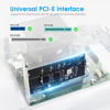 Picture of ELUTENG Dual M.2 PCIE Adapter NVME/NGFF to PCIE X4 Expansion Card 32Gbps PCIE NVME SSD Adapter Compatible with B-Key/M-Key/B&M Key for 2230 2242 2260 2280 22110 SSD