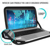 Picture of Laptop Sleeve, 14 inch Laptop case, Protective Soft Padded Computer Carrying Bag Durable Laptop Sleeve Cover Compatible with 14" MacBook HP Lenovo Dell ASUS Acer Chromebook Notebook Bag, Black