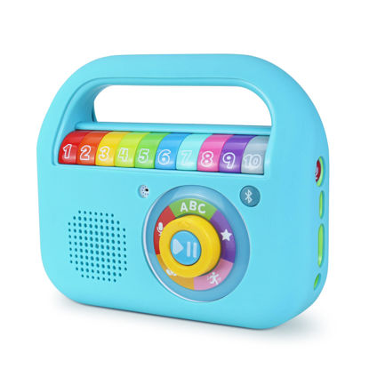 Picture of Cover Compatible with Leapfrog Let’s Record Music Player, Silicone Case Compatible with Leapfrog Let’s Record Music Player, Blue