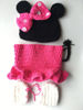 Picture of Pinbo Newbron Baby Photo Photography Prop Crochet Knitted Costume Hat Dress Diaper Shoes