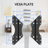 Picture of Pholiten VESA Conversion Plate VESA Adjustable Adapter for Monitor Arm TV Wall Mount VESA Extension Panel Convertible Dimensions 100x150/150x100/100x200/200x100/150x150/150x200/200x150/200x150/200x200