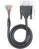 Picture of JUXINICE DB15 Cabel Solderless Breakout Connector, 15 pin Connector to Bare Wire,DB15 Extension Cable with Bare Wire End Cable -DB15 Connector Male, 3FT