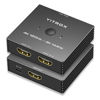 Picture of HDMI Switch 4K 120Hz, 4K 144Hz, HDMI Switcher Splitter 2 in 1 Out, Aluminum Shell, Support PS4 PS5, Xbox, Fire Stick, Apple TV, Roku, PC, TV