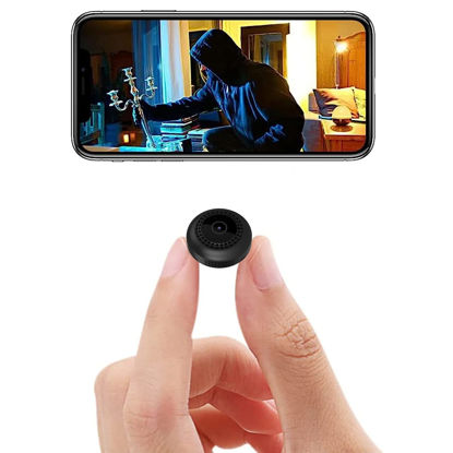 Picture of AusQo Camera,Video Security Cam with Night Vision and Built-in Battery, Home Camera Wireless Technology for Phone App Monitor, Pets/Baby Monitor-TY01