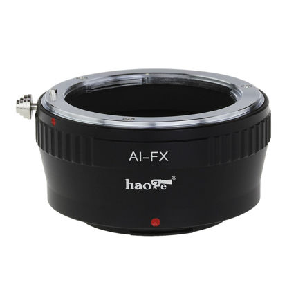 Picture of Haoge Lens Mount Adapter for Nikon Nikkor F Mount AI AI-S Lens to Fujifilm Fuji X FX mount Camera as X-A3 X-A5 X-A10 X-A20 X-E1 X-E2 X-E2s X-E3 X-H1 X-M1 X-Pro1 X-Pro2 X-T1 X-T2 X-T3 X-T10 X-T20 X-T30