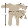 Picture of CUTEBBPHOTO Newborn Baby Photography Bodysuits with Long Tail Hat Boy Girl Photo Crochet Outfits Props (Beige)