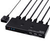 Picture of KVM Switch 4K@60Hz, HDMI USB Switch for 2 Computer Share UHD Monitor and Keyboard Mouse Printer, Support YUV RGB 4:4:4, with 2 USB Cables & Wired Controller