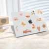 Picture of G JGOO Compatible with MacBook Air 13 inch Case 2025 2024 2023 2022 Release M3 A3113 M2 A2681, Clear Glitter Plastic Hard Shell for MacBook Air 13.6 inch Case + Keyboard Cover+ 50 Pcs Laptop Sticker