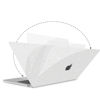 Picture of G JGOO Compatible with MacBook Air 13 inch Case 2025 2024 2023 2022 Release M3 A3113 M2 A2681, Clear Glitter Plastic Hard Shell for MacBook Air 13.6 inch Case + Keyboard Cover+ 50 Pcs Laptop Sticker