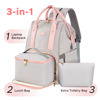 Picture of Kaome Lunch Backpack 15.6 Inch Laptop Backpack for Women with USB Port Nurse Gift Teacher Work Backpack Cooler Insulated Lunch Bag Waterproof Daypacks for Work Picnic Travel Anti-theft