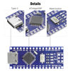 Picture of Nano V3.0 Board with Cable, AYWHP 1PCS Nano Board ATmega328P, CH340G Chip 5V 16M, Microcontroller Compatible with Arduino Nano (USB C Port)