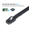 Picture of ADCAUDX 2Pack Mini SAS to SATA Cable: 1M SFF-8087 to SATA Mini SAS Breakout Cable SFF8087 SATA Mini-SAS to SATA Breakout Cable (3.3FT)
