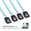 Picture of ADCAUDX 2Pack Mini SAS to SATA Cable: 1M SFF-8087 to SATA Mini SAS Breakout Cable SFF8087 SATA Mini-SAS to SATA Breakout Cable (3.3FT)