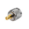 Picture of POBADY 2PCS RP-SMA Female to N-Type Male Adapter, Coaxial, Copper, Nickel Plated, Brass Gold Plated, 49.1g