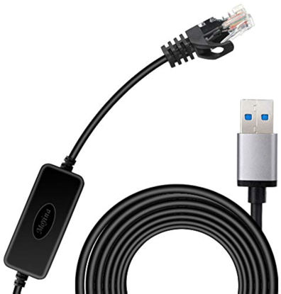 Picture of Moyina USB3.0 to RJ45 Gigabit Ethernet Network Cable for Switch, Router, Gateway, Modem with MacBook,Windows, Chromebook,Surface Pro, Linux
