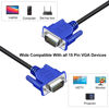 Picture of VGA Cable 5-Pack, 3 Feet VGA to VGA Monitor Cable 1080P Full HD 15pin Male to Male Video Cord for Computer PC Monitor Laptops TV Projectors and More