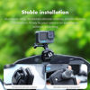 Picture of SEASKY M1 Motorcycle Motorbike Windscreen Clamp Mount Accessories for Gopro Hero 12 11 10 9 8 7 DJI Action 4 3 2 Compatible with insta360 X4 X3 X2 X RS Sports Action Camera Aluminum Alloy