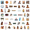 Picture of Outer Ban_ks Vinyl Stickers 101 Pcs Party Supplies Vinyl Waterproof Sticker Aesthetic Stickers Mobile Phone Stickers for Phone Case Laptop Water Decoration(Outer Ban_ks Tv)