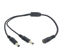 Picture of Power Splitter - 18 AWG Dual-Output 12V DC Power Splitter - 2.1mm x 5.5mm Plugs - UL1185 Listed - Flexible Cable - Safe & Durable - Easy to Use