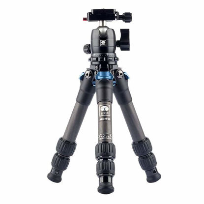 Picture of SIRUI AM-223 Carbon Fiber Camera Tripod Mini Travel Compact Tripod with 360° B-00K Ball Head, Arca Swiss Quick Release Plate, Loads up 15KG, Max Height 16", Folded Height 12.1",Black