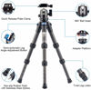 Picture of SIRUI AM-223 Carbon Fiber Camera Tripod Mini Travel Compact Tripod with 360° B-00K Ball Head, Arca Swiss Quick Release Plate, Loads up 15KG, Max Height 16", Folded Height 12.1",Black
