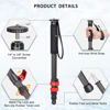Picture of Koolehaoda Monopod for Camera Carbon Fiber Photography Monopod Unipod Stick 65" Lightweight & Compact Travel Monopod for DSLR Canon Nikon Sony Video Camcorder, Easy to Carry (MP-285EC)