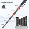 Picture of Koolehaoda Monopod for Camera Carbon Fiber Photography Monopod Unipod Stick 65" Lightweight & Compact Travel Monopod for DSLR Canon Nikon Sony Video Camcorder, Easy to Carry (MP-285EC)