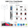 Picture of KiWiBiRD USB C Memory SD Card Reader, Micro SD Type C Digital Camera Adapter for SDHC SDXC TF UHS-I Compatible with iPhone 16 15 Mac iPad Pro MacBook Air iMac Laptop Computer Galaxy S24 Android Phone