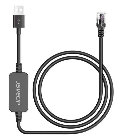 Picture of Jsvecip Radar Detector Cable,USB to RJ11 Plug Cable Compatible with Uniden R3 R7 R1 Radar Detector,Escort 360, Passport 9500i/7500S/8500/7500/6800,5V/12V Car Lighter Adapter Cable
