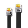 Picture of SINCODA 2 Pack Telephone Extension Cord 8 Feet,with Standard RJ12 Plug and RJ12 6P6C 1 in-Line Couplers and 20 Cable Clip Holders for Easy Wiring Management