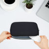 Picture of Travel Case Organizer for Small Electronics and Accessories,Tech Bag, Travel Essentials for Mouse, Cord, Charger, Phone, Earphone, Power Bank, Hub, Toiletries, Cosmetics, Personal Items (Black)