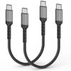 Picture of 1ft USB-C to USB-C Cable Short Type C to Type C Fast Charging Cable Compatible with Apple iPhone 16/15 Pro/Max Samsung Galaxy Google, Short USBC to USBC Cord 12 Inch