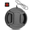 Picture of 37mm Camera Lens Cap, PCTC Camera Lens CoverSnap-On Center Pinch Front Lens Cover with Strap Compatible with Nikon, Canon, Sony & Other DSLR Cameras