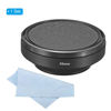 Picture of PATIKIL 55mm Lens Hood, Wide Angle Matte Surface Anti-Reflective Inside Hood with Cap and Cleaning Cloth for Camera Lens, Black for Nikon, for Fujifilm, for Pentax, for Leica