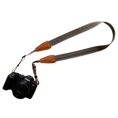 Picture of UNIKSTRAP Original Design, Personalized Adjustable Minimalism Style Cotton & Flax Camera Strap, Fit for Canon Nikon Sony Olympus Interchangeable Lens Digital Camera/DSLR etc.