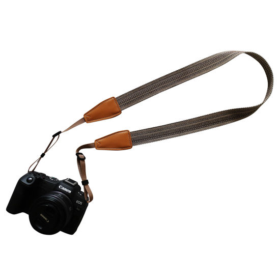 Picture of UNIKSTRAP Original Design, Personalized Adjustable Minimalism Style Cotton & Flax Camera Strap, Fit for Canon Nikon Sony Olympus Interchangeable Lens Digital Camera/DSLR etc.