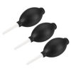 Picture of MECCANIXITY Dust Ball Air Blower Rubber Blowing Pump Cleaning Tool for Camera Lens, Keyboard, PCB Board, Computer, Plants, 147mm, Black Pack of 3