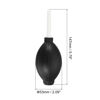 Picture of MECCANIXITY Dust Ball Air Blower Rubber Blowing Pump Cleaning Tool for Camera Lens, Keyboard, PCB Board, Computer, Plants, 147mm, Black Pack of 3